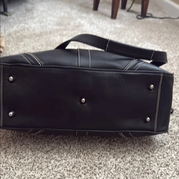 Coach Black Leather soho satchel large - Picture 2 of 7